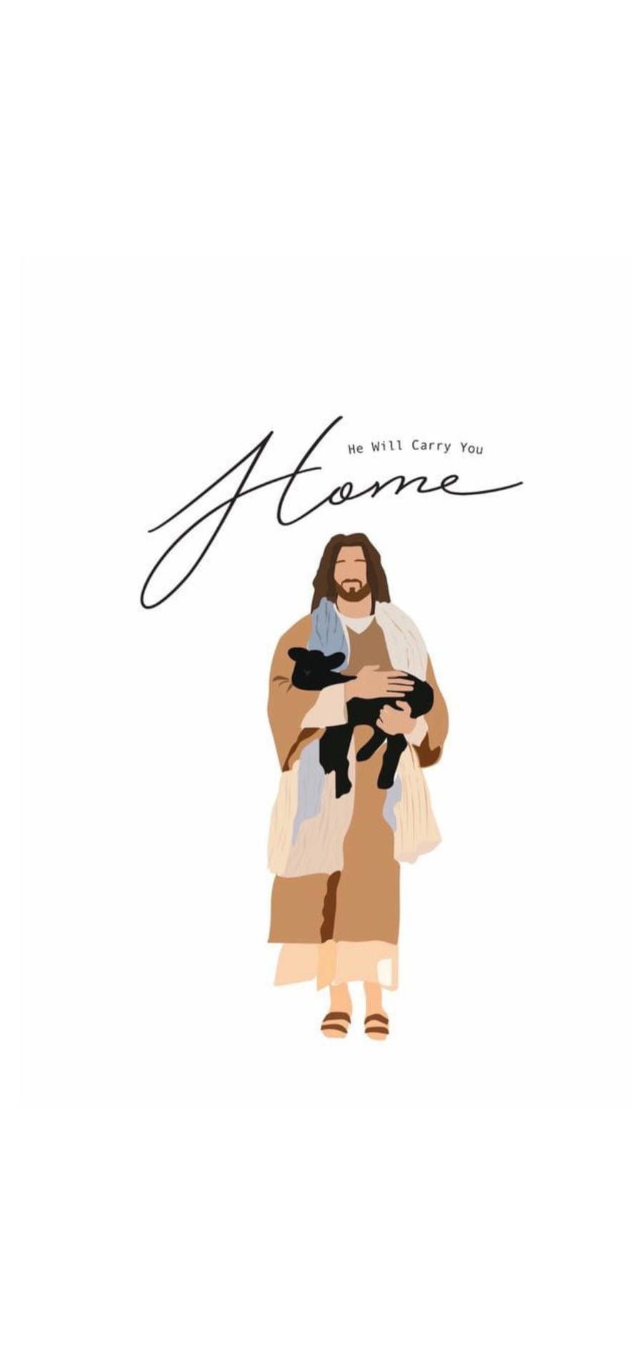 886x1920 Jesus Animation Wallpaper