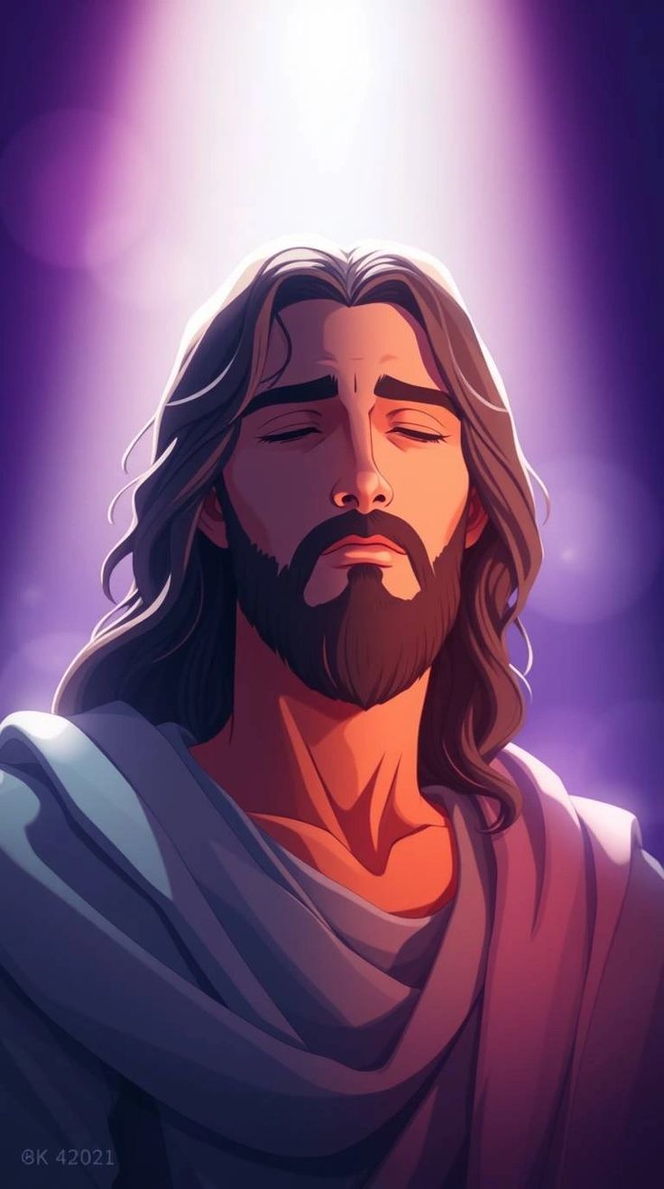 736x1318 Jesus Ghibli Style Art