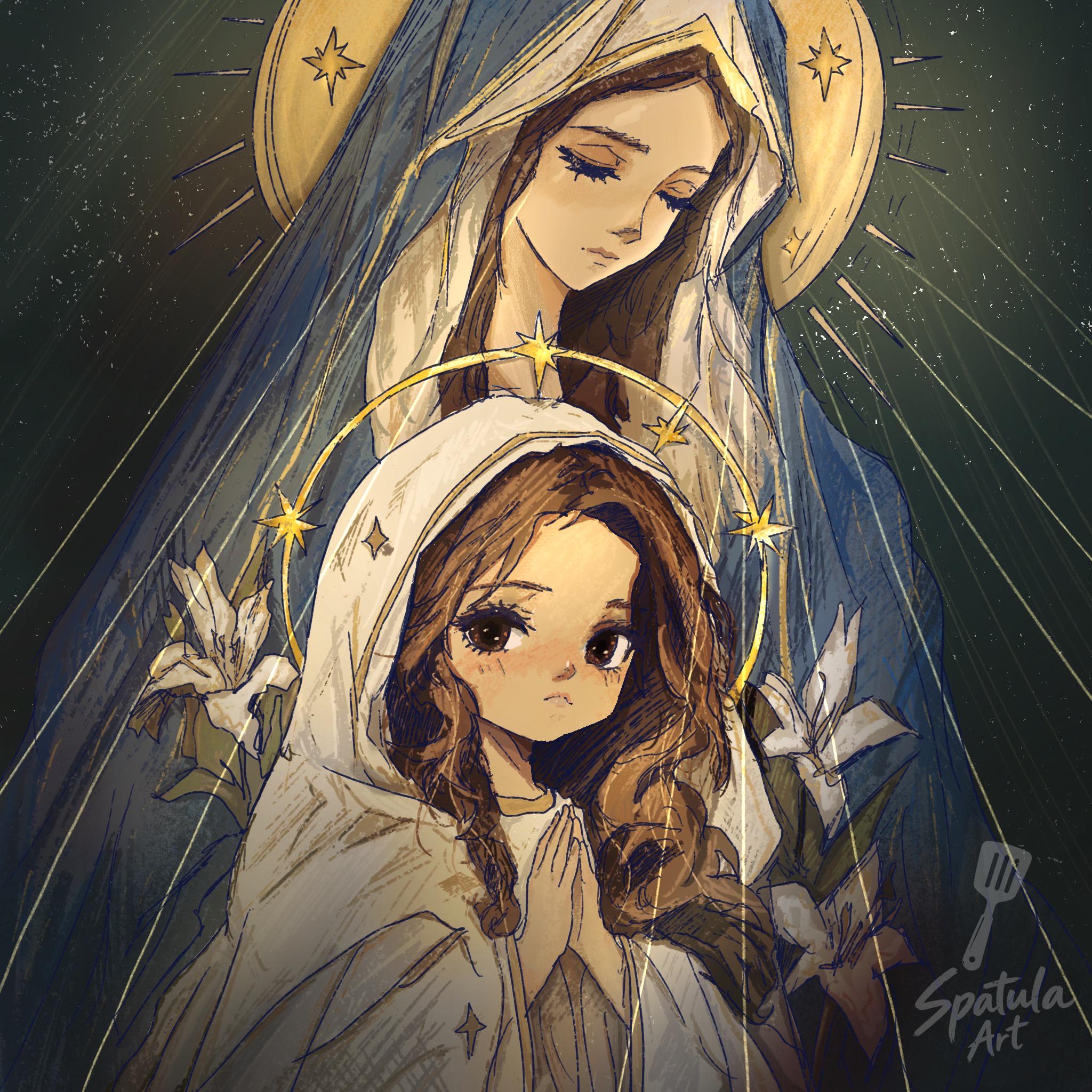 2048x2048 Mother and Saintess