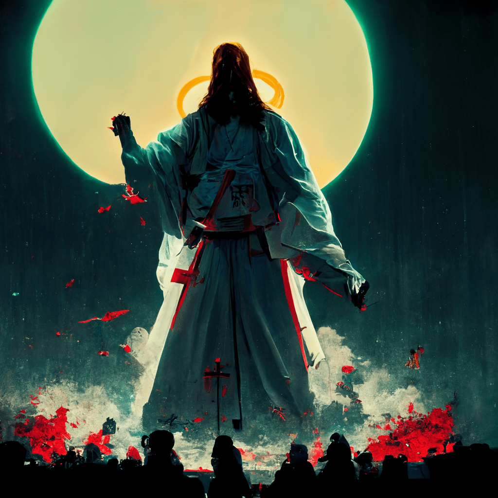 1024x1024 Anime Jesus Samurai
