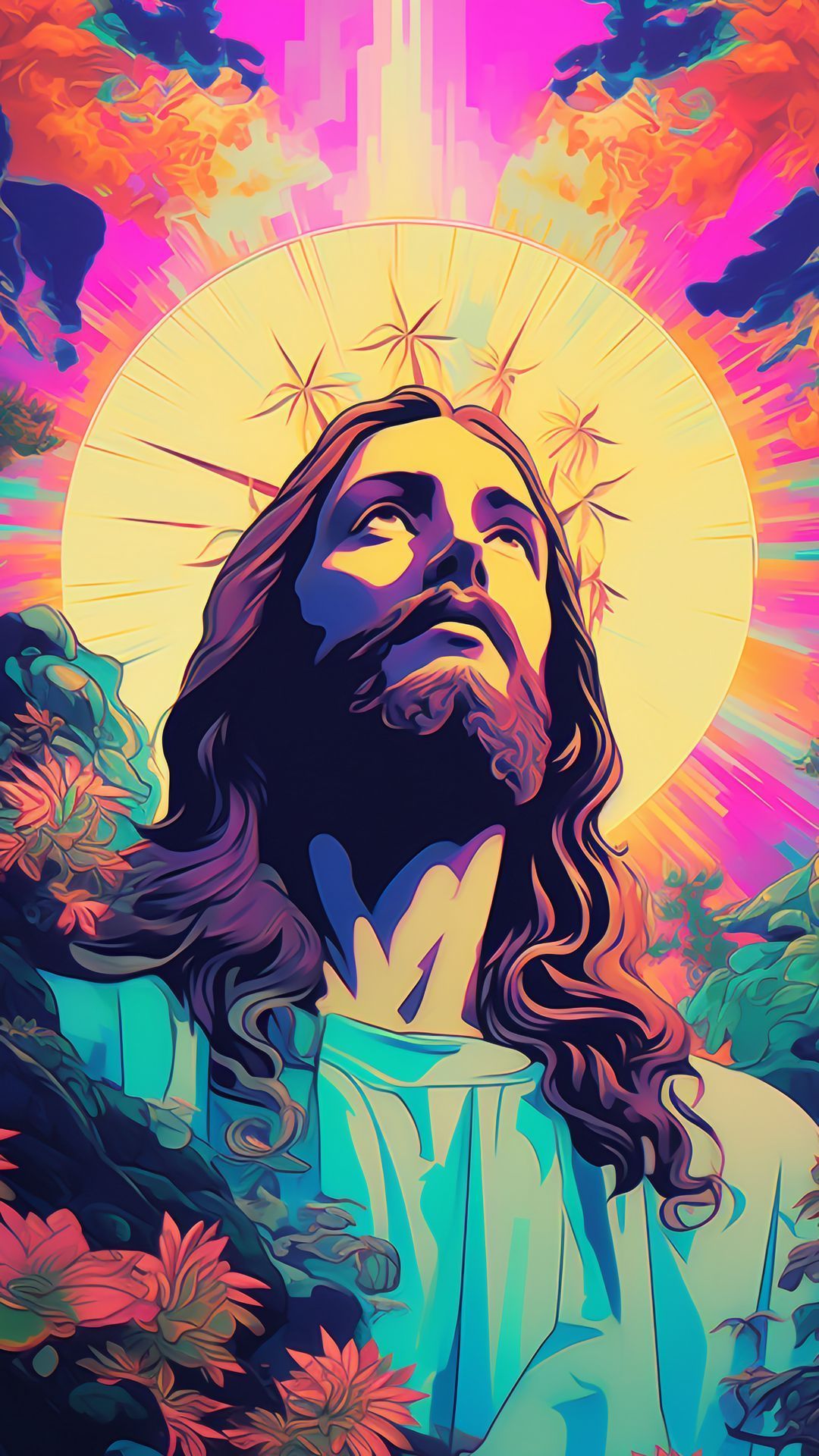 1080x1920 Jesus Animation Wallpaper