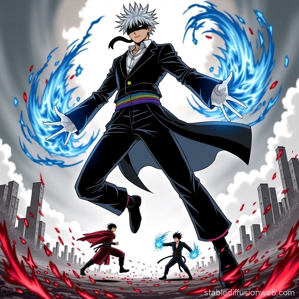 1024x1024 gojo vs sukuna the jujutsu no kaisen Prompts. Stable Diffusion Online