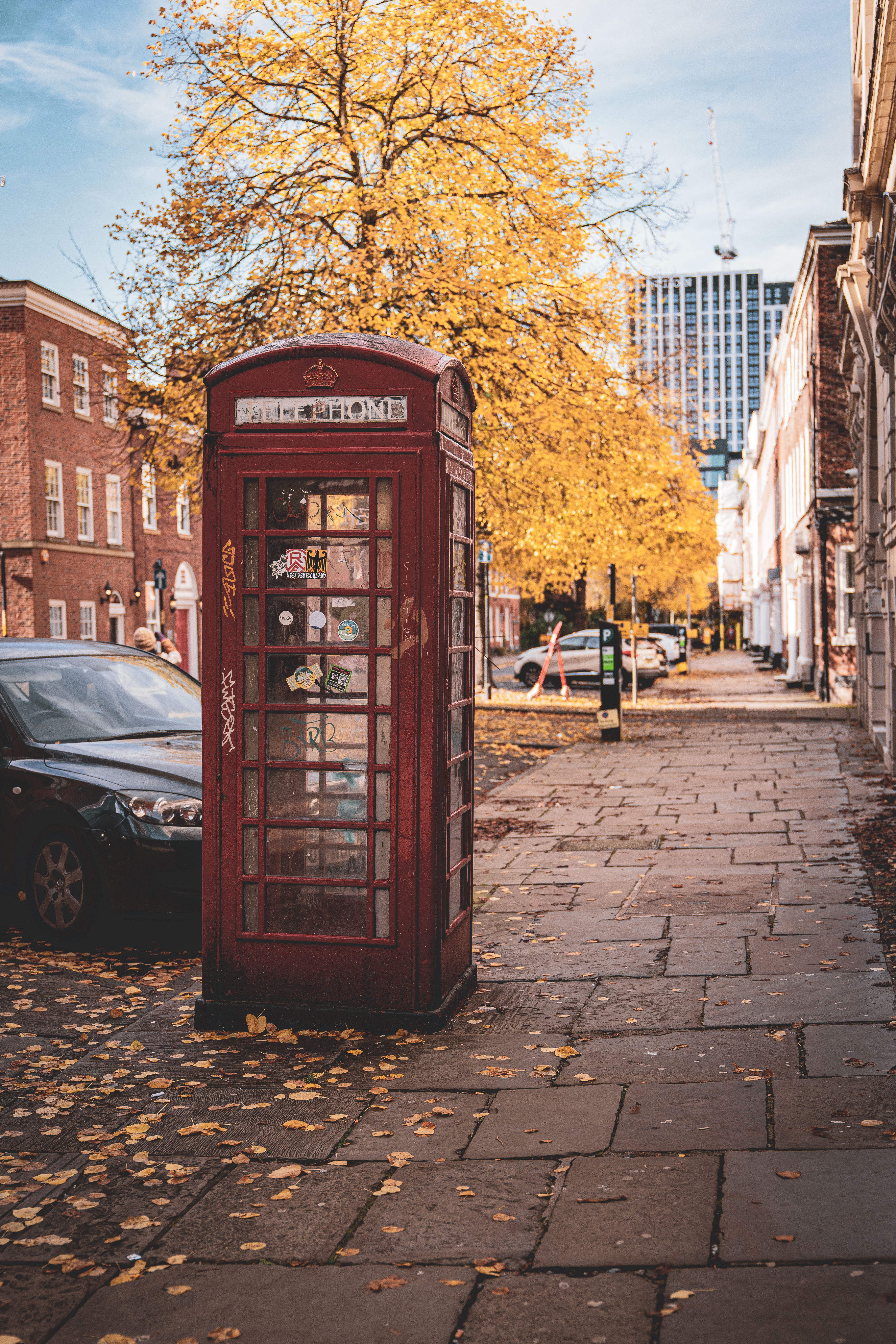 4517x6775 Orange Telephone Booth · Free