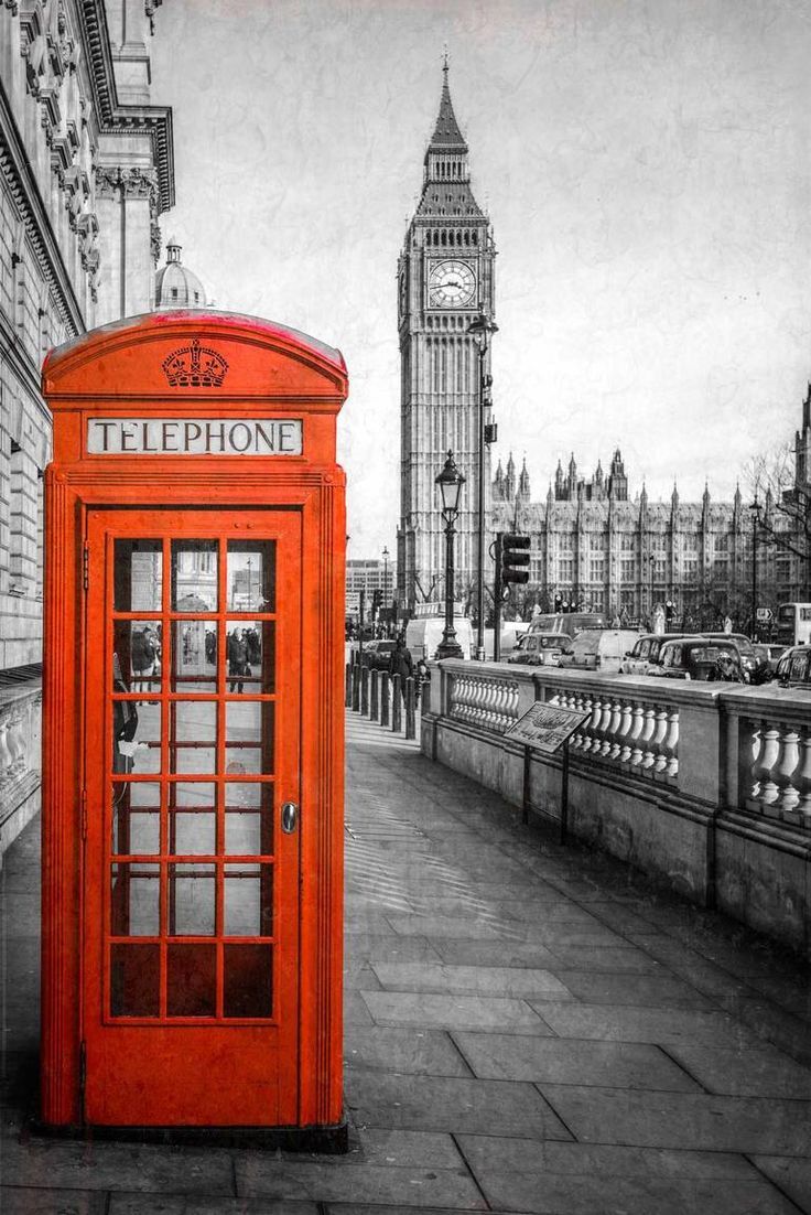 736x1102 London Red Telephone Box Edition Print Photography
