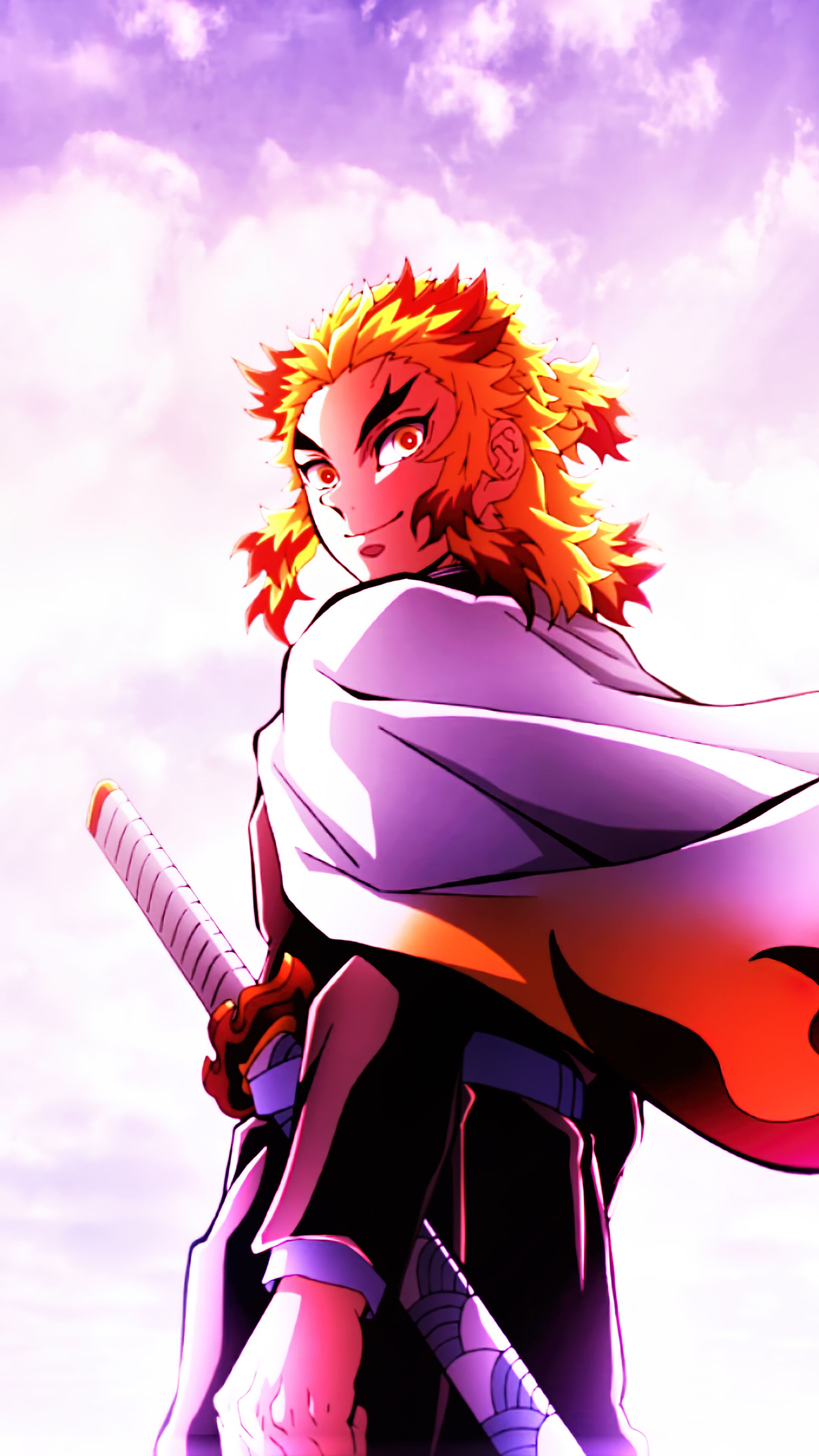 2160x3840 Rengoku Demon Slayer 4k Wallpaper