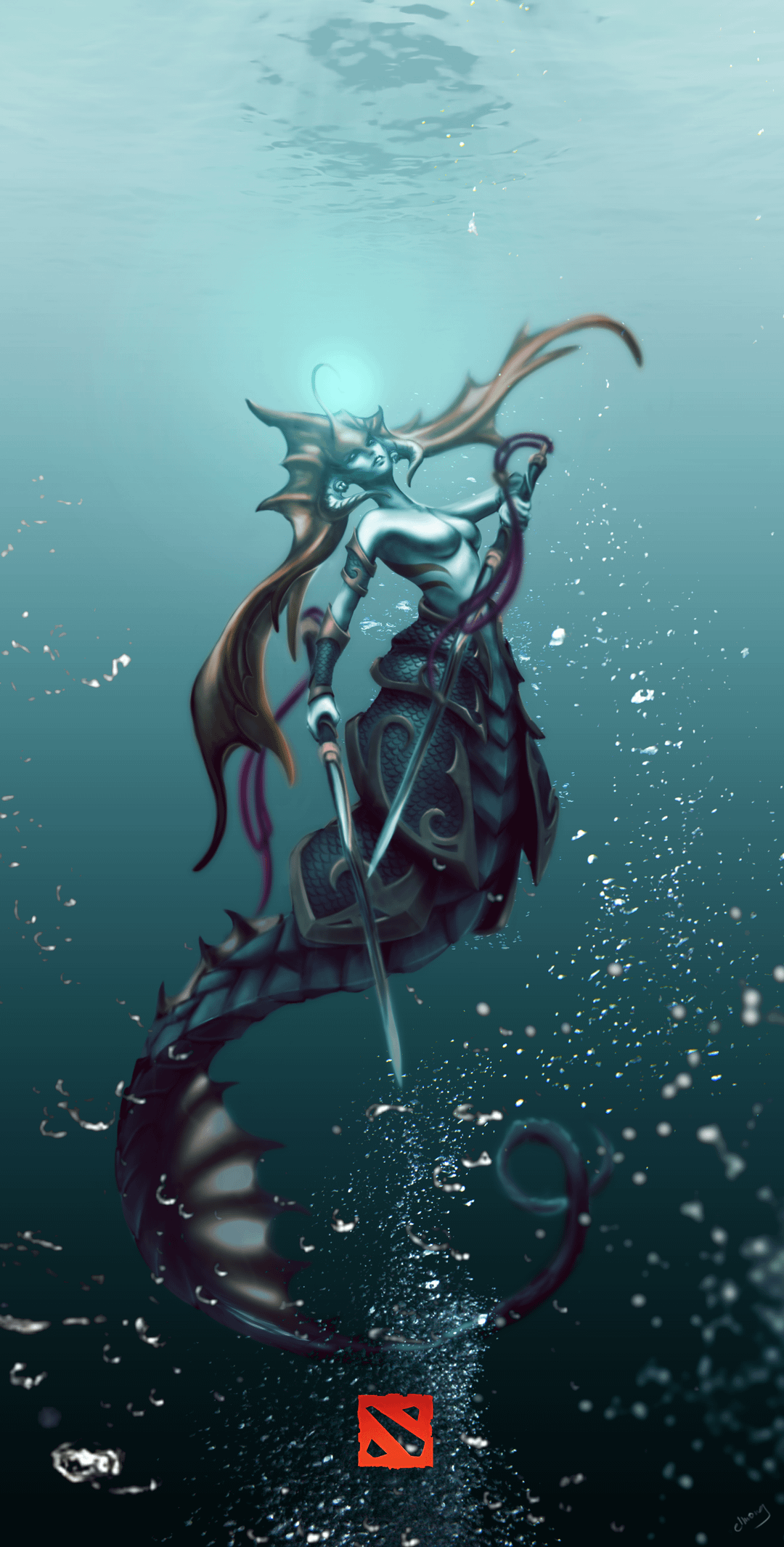 1080x2130 I drew the Naga Siren