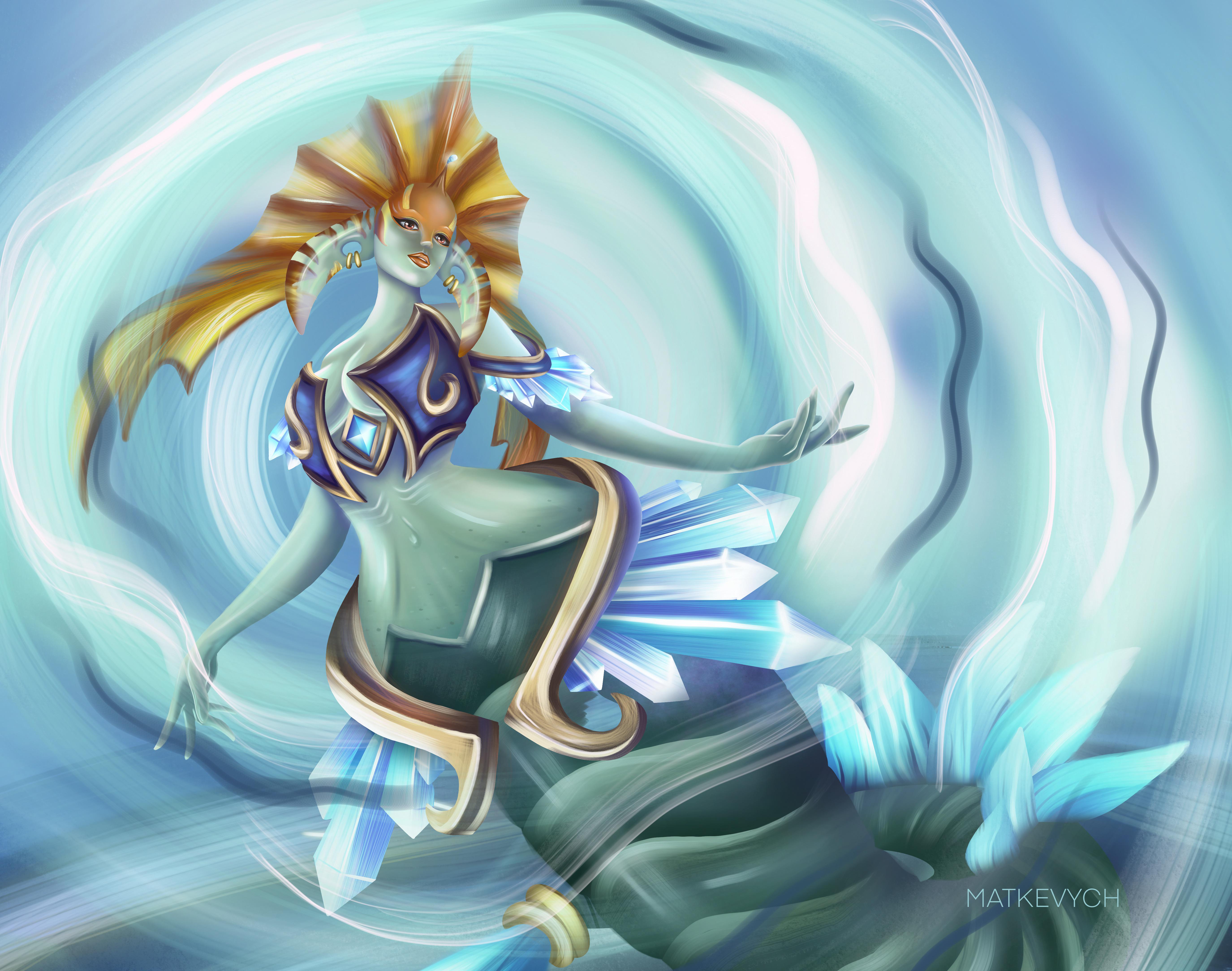 5500x4335 Naga Siren fanart