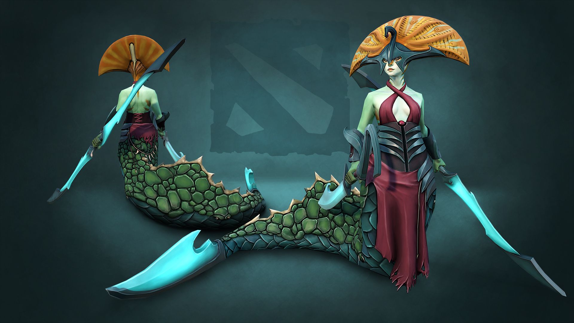 1920x1080 Toby Rutter of the Deep Naga Siren Cosmetics Dota 2