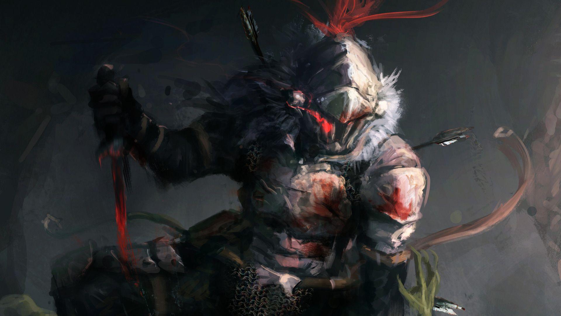 1920x1080 Goblin Slayer, Arrow, Blood, Art, Anime Wallpaper & Background Image