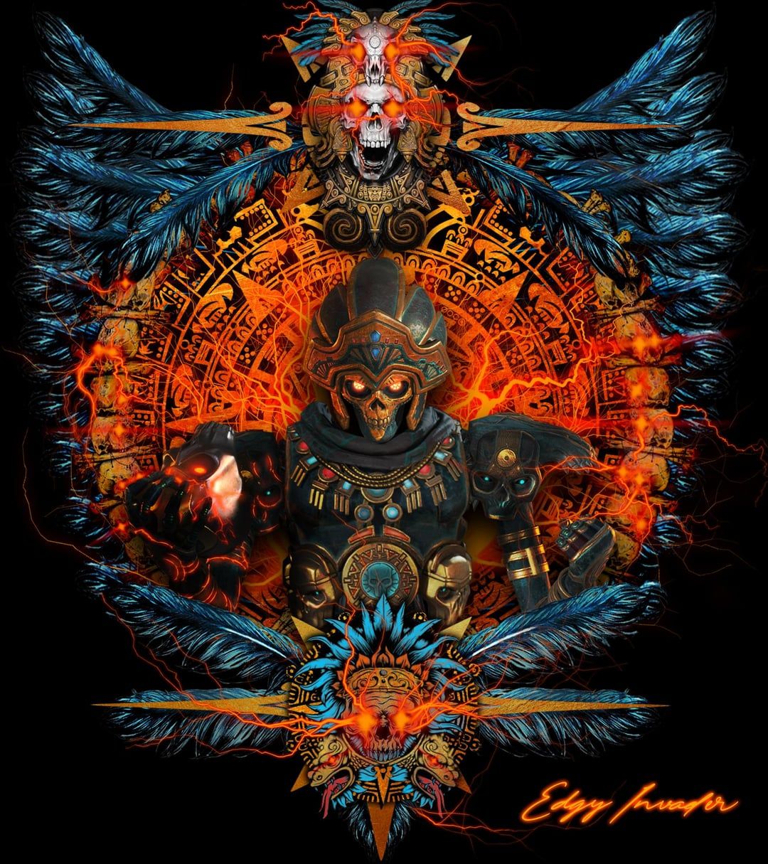 1080x1215 Made wallpaper with Rev skin Relic of Death. Credits for used arts in comments