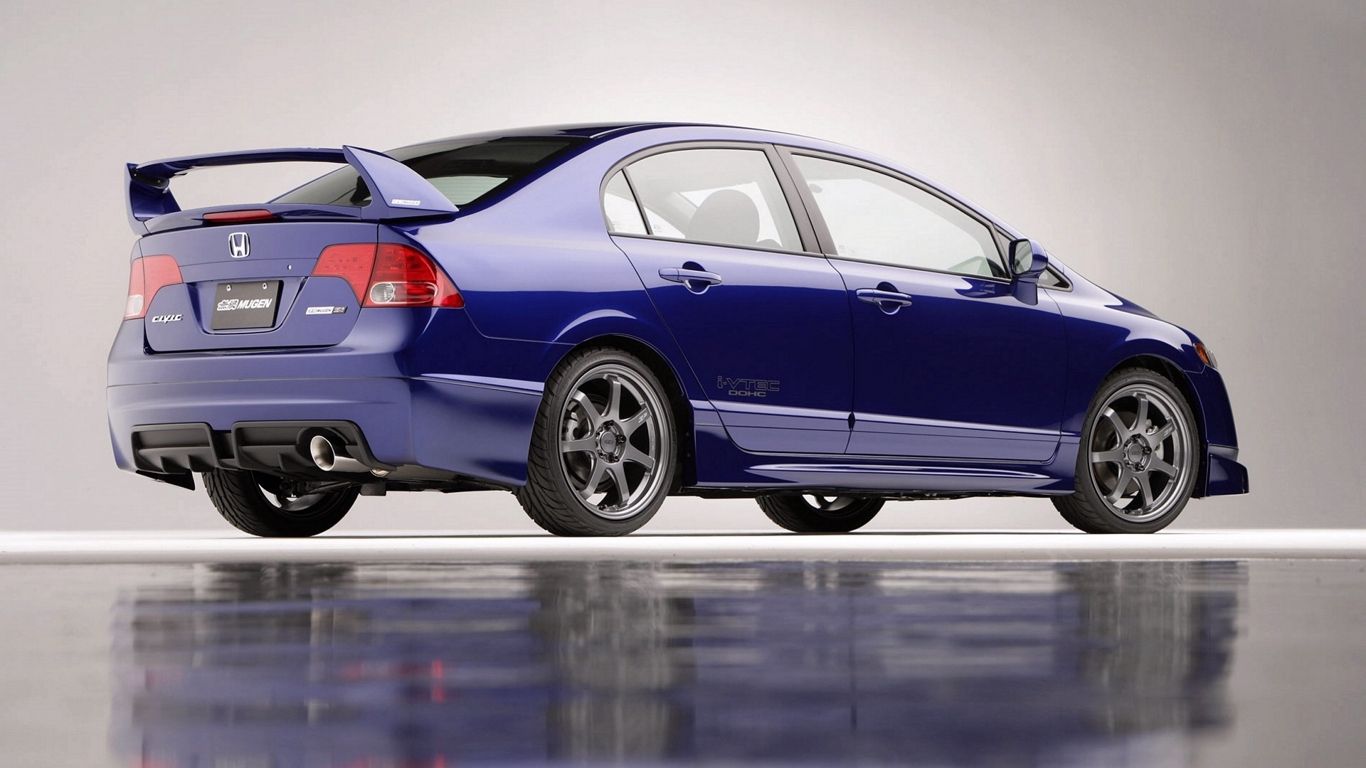 1366x768 Desktop wallpaper: Vehicles, Honda Civic Si Mugen, Honda 4K free download for PC. 297857