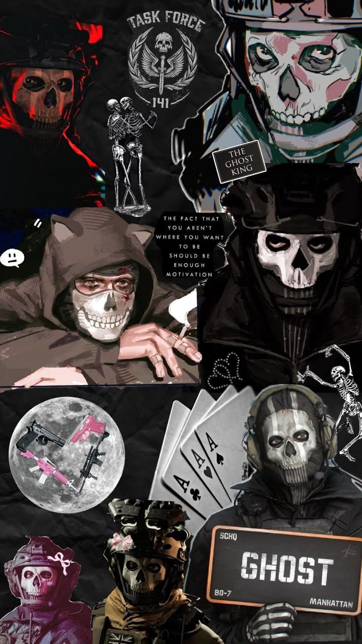 736x1308 Ghost (Simon Riley from Call of Duty) wallpaper aesthetic