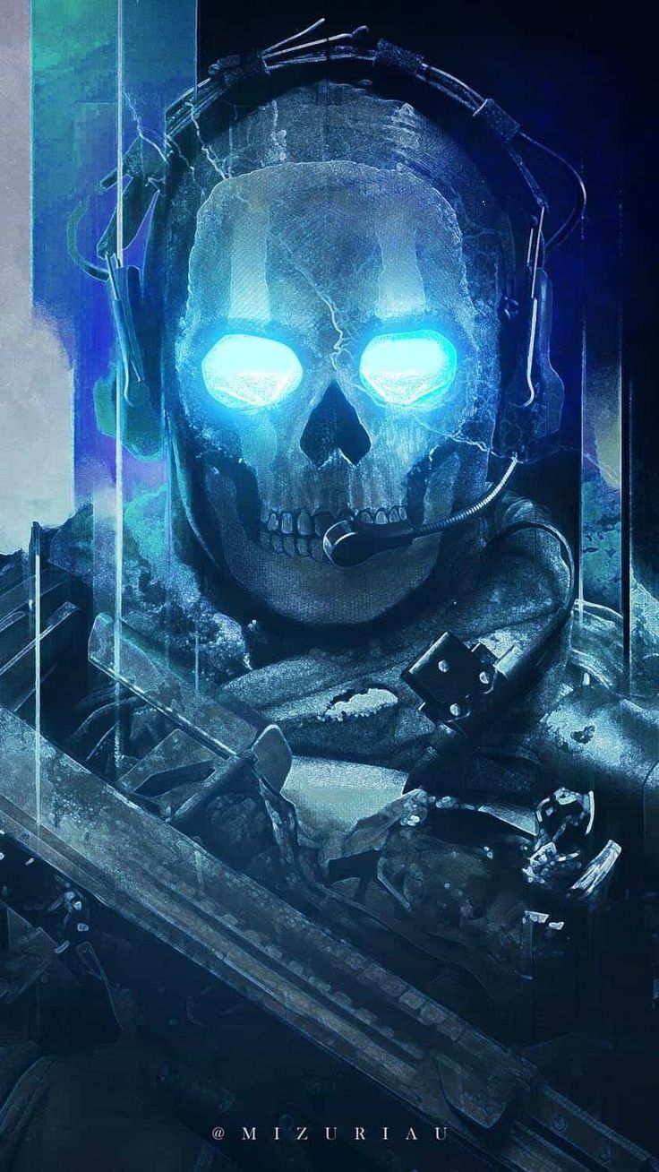 736x1308 COD MW3 Ghostly Ghost iPhone Wallpaper