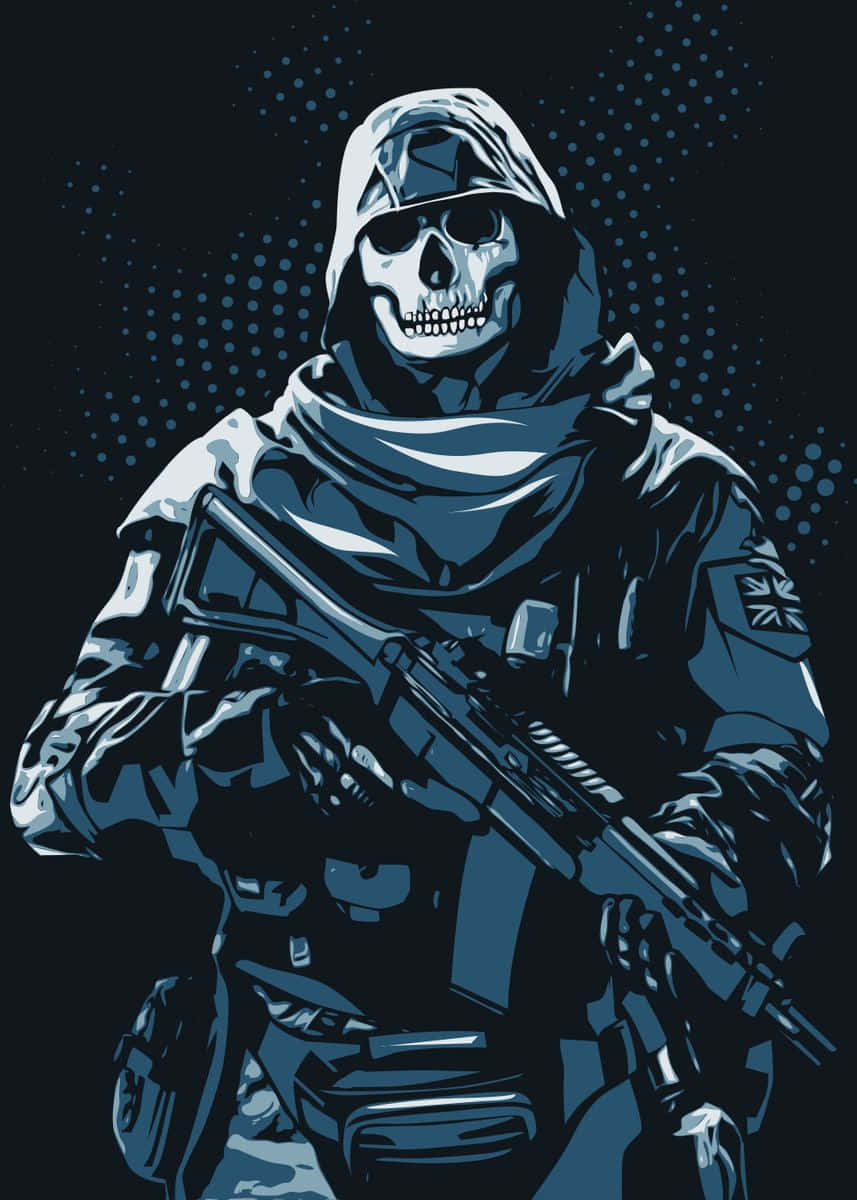 857x1200 Download Stealthy Ghost Jawbone COD Wallpaper