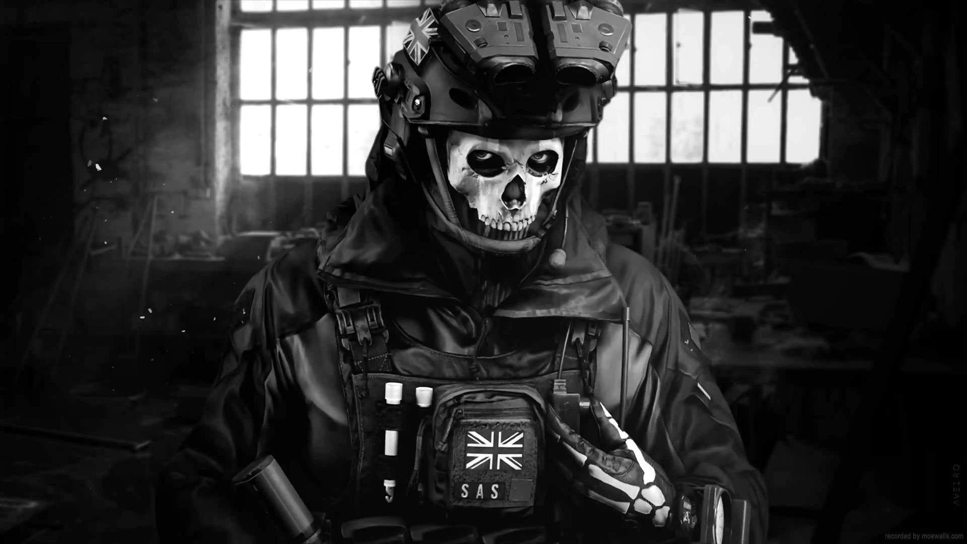 1920x1080 Ghost Call Of Duty: Warzone Live Wallpaper