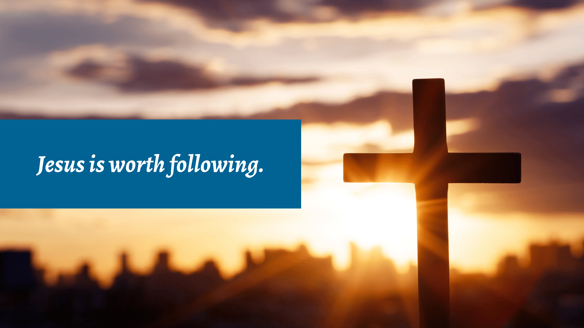 1920x1080 Jesus Is Worth Following. Devotional. Bible Study Media