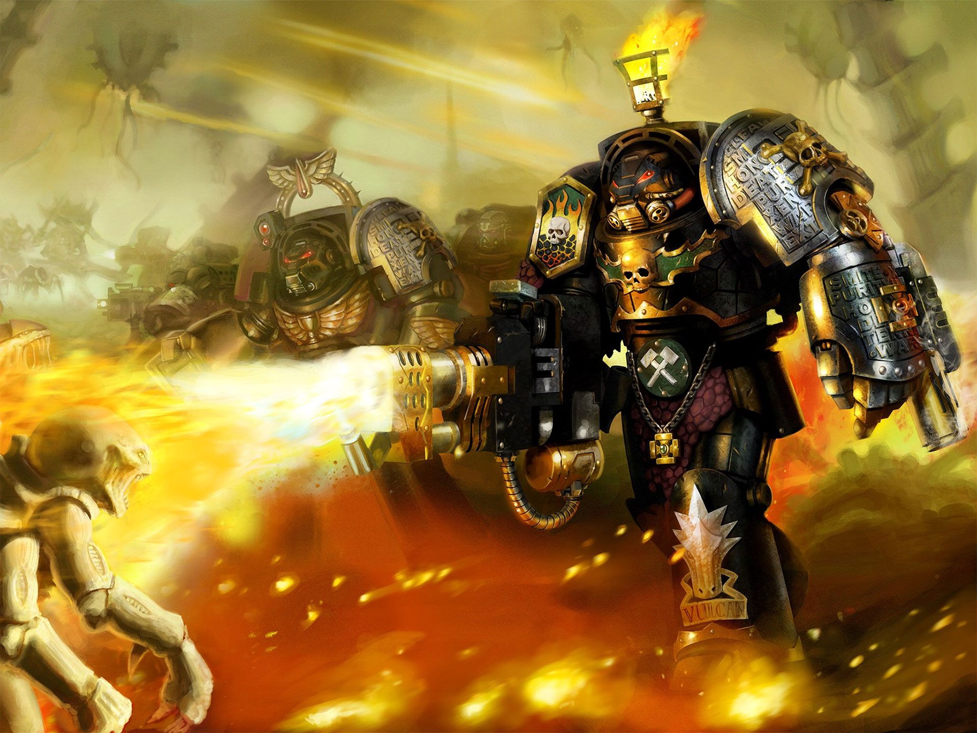 1920x1440 Deathwatch vs Tyranids by Games Workshop Artists