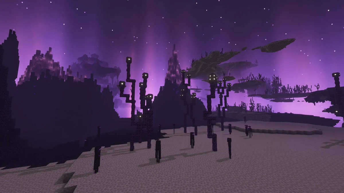 1200x675 X-এ Skull_fury: Nullscape End Reborn datapack #minecraft #wallpaper #minecraftwallpaper #minecraftlandscapes #end #dimension #enderman #datapack #nullscape / X