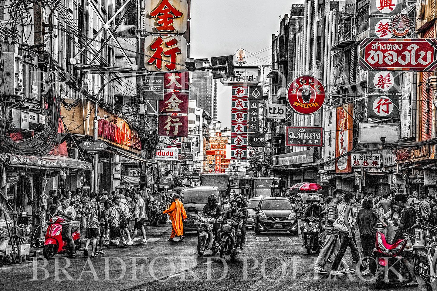 1440x960 Chinatown Street Rush Hour Bangkok Thailand Photography Digital Art Pr