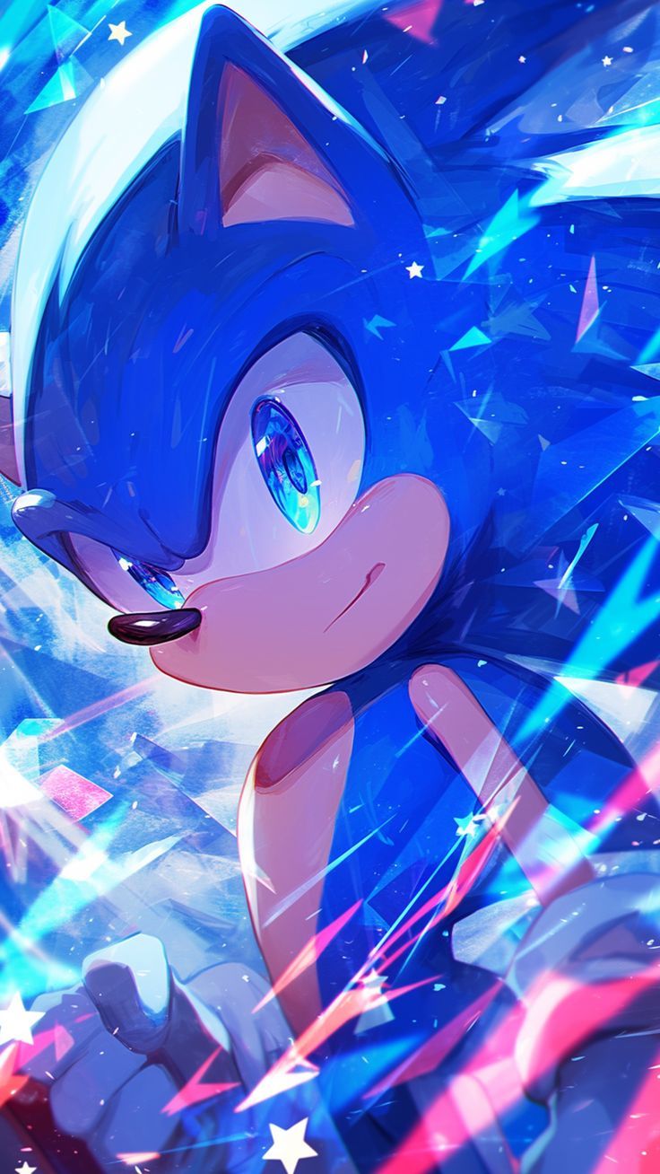 736x1308 Sonic Sunset Wallpaper: Golden Hour Adventure in 4K Resolution