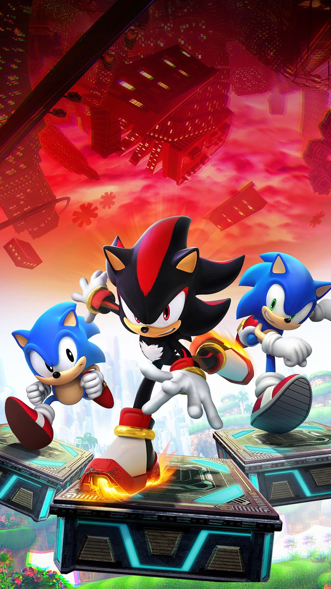 1080x1920 Sonic X Shadow Generations Artwork Wallpaper with Monocle