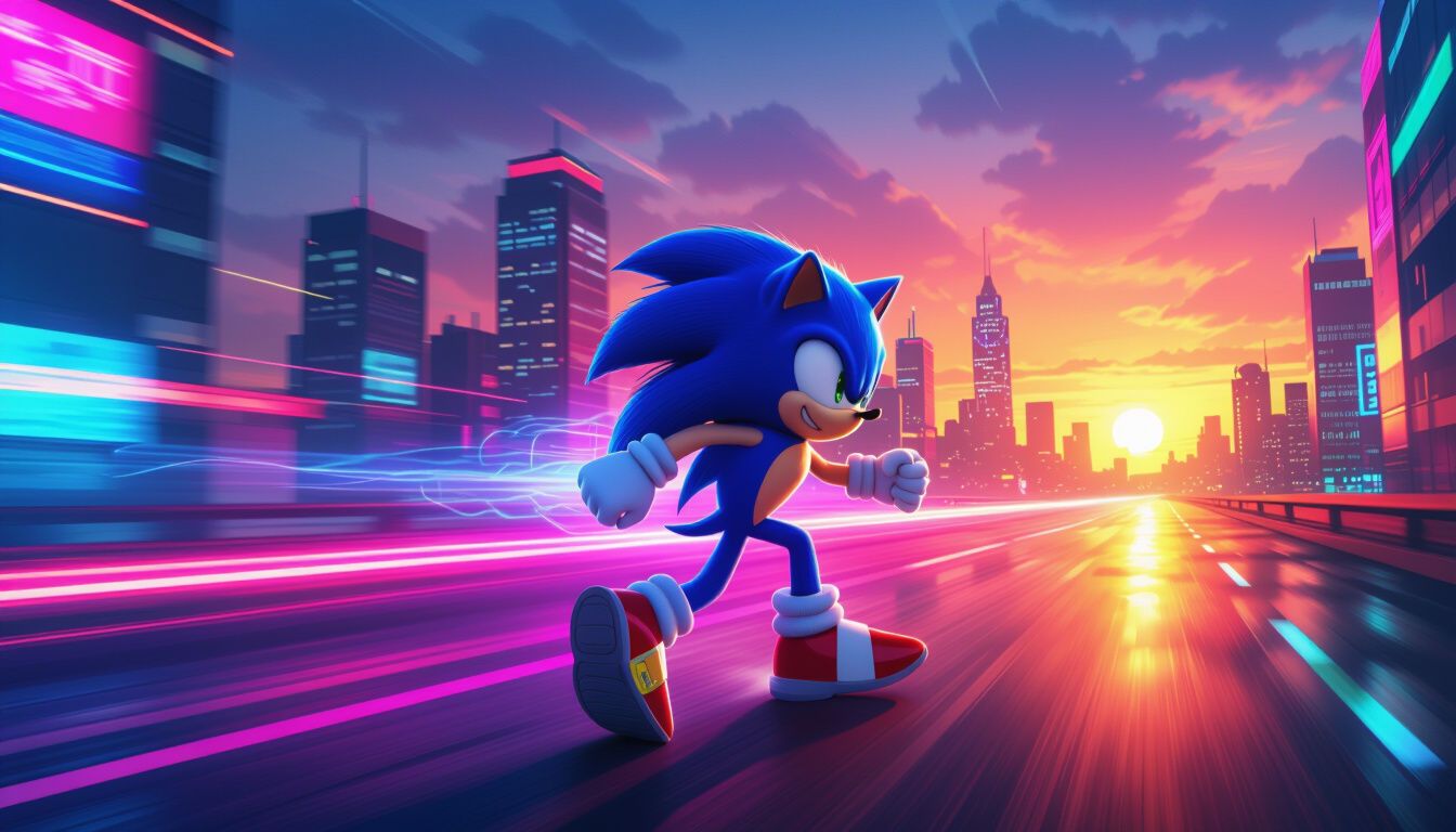 1344x768 Sonic Wallpaper Your Own AI Background