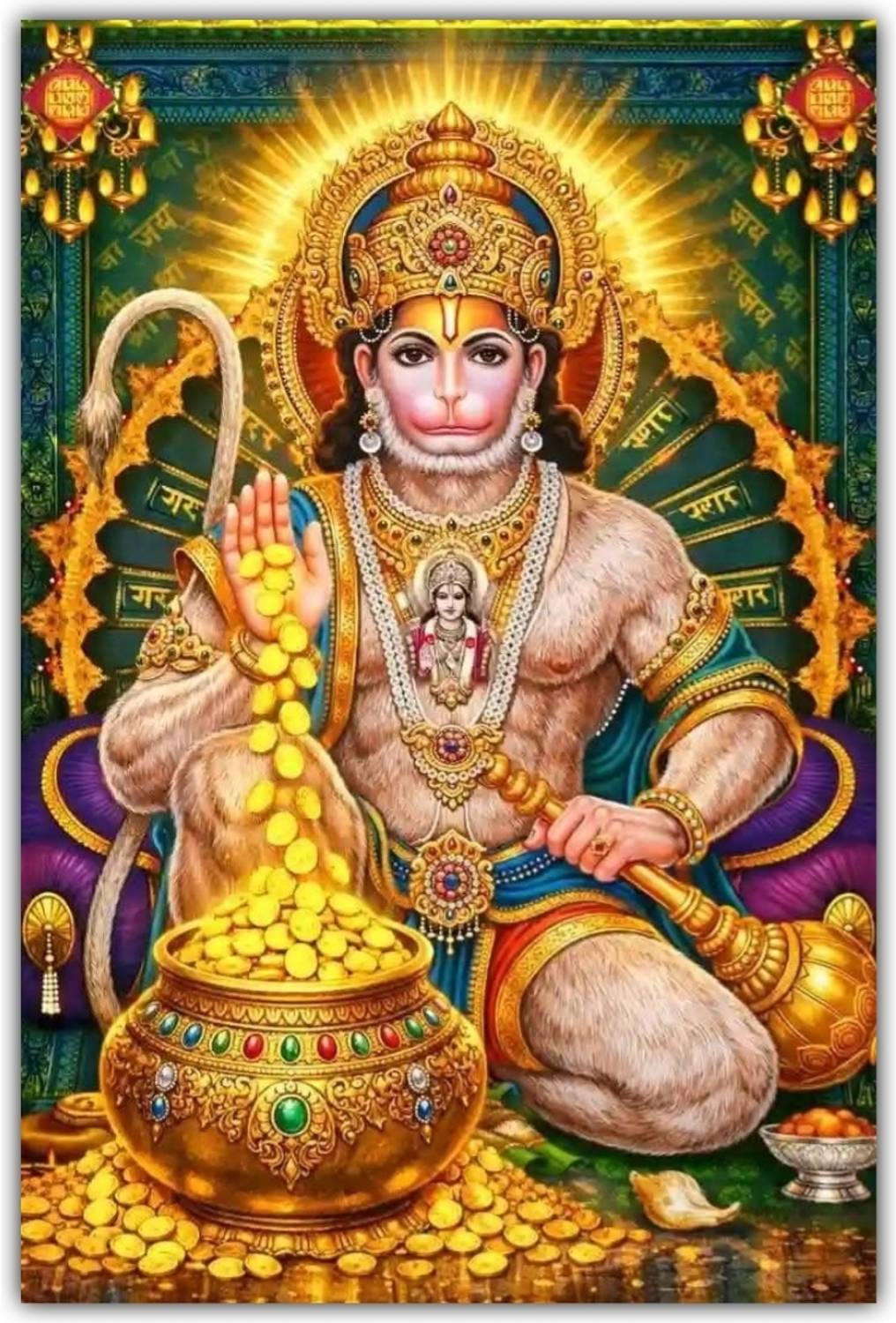 1016x1500 Lord Hanuman Photo Print. Bajrangbali HD Wall Poster. A4 Size Laminated Photo Photographic Paper Posters In India Art, Film, Design, Movie, Music, Nature And Educational Paintings Wallpaper