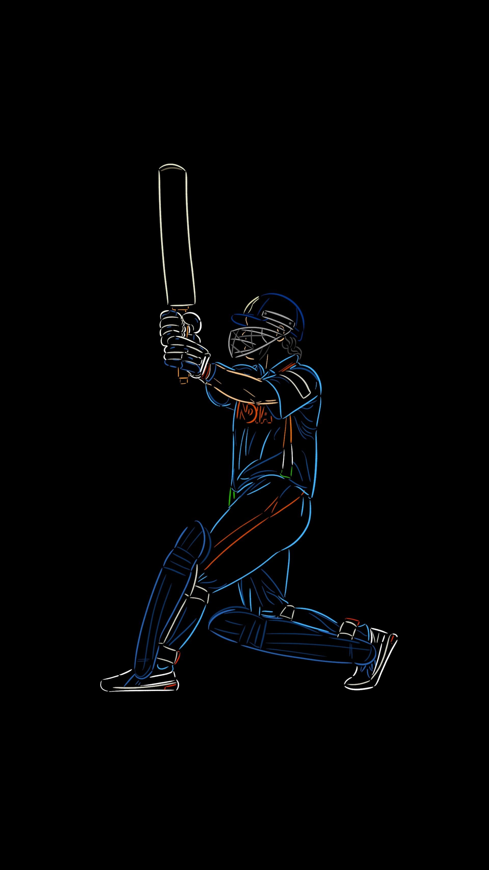1920x3416 M.S Dhoni (Minimal Art)
