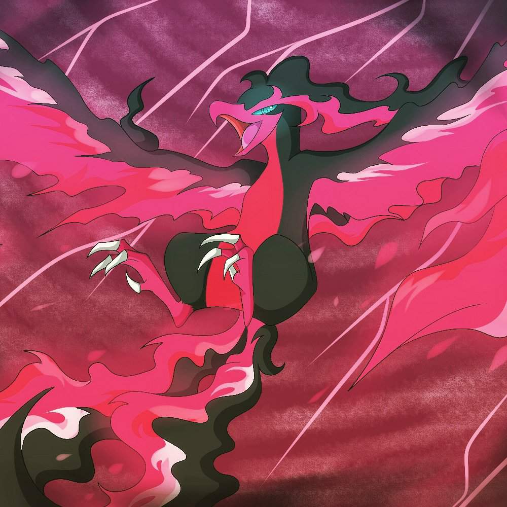 1000x1000 Galarian Moltres Wallpaper