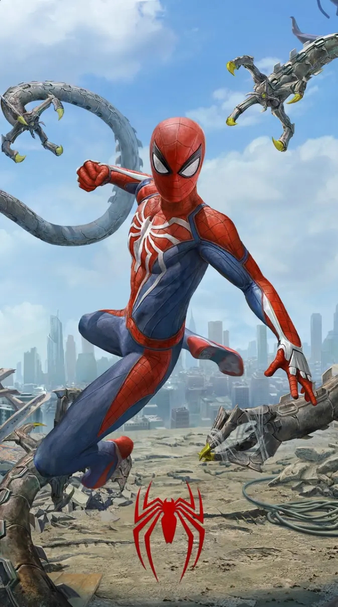 673x1206 Spider Man PS4 Wallpaper