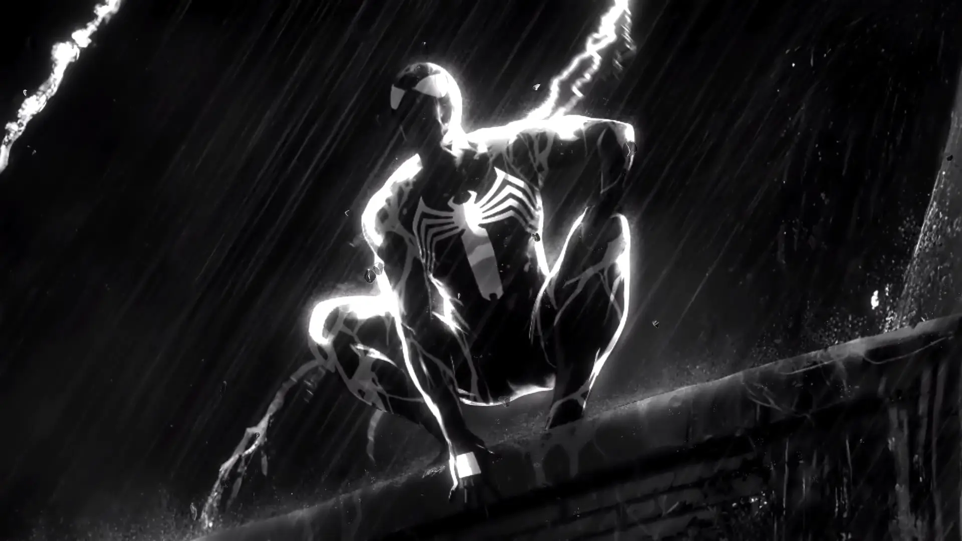 1920x1080 Spider Man Symbiote Suit Enhanced Rim Light Marvel Live Wallpaper