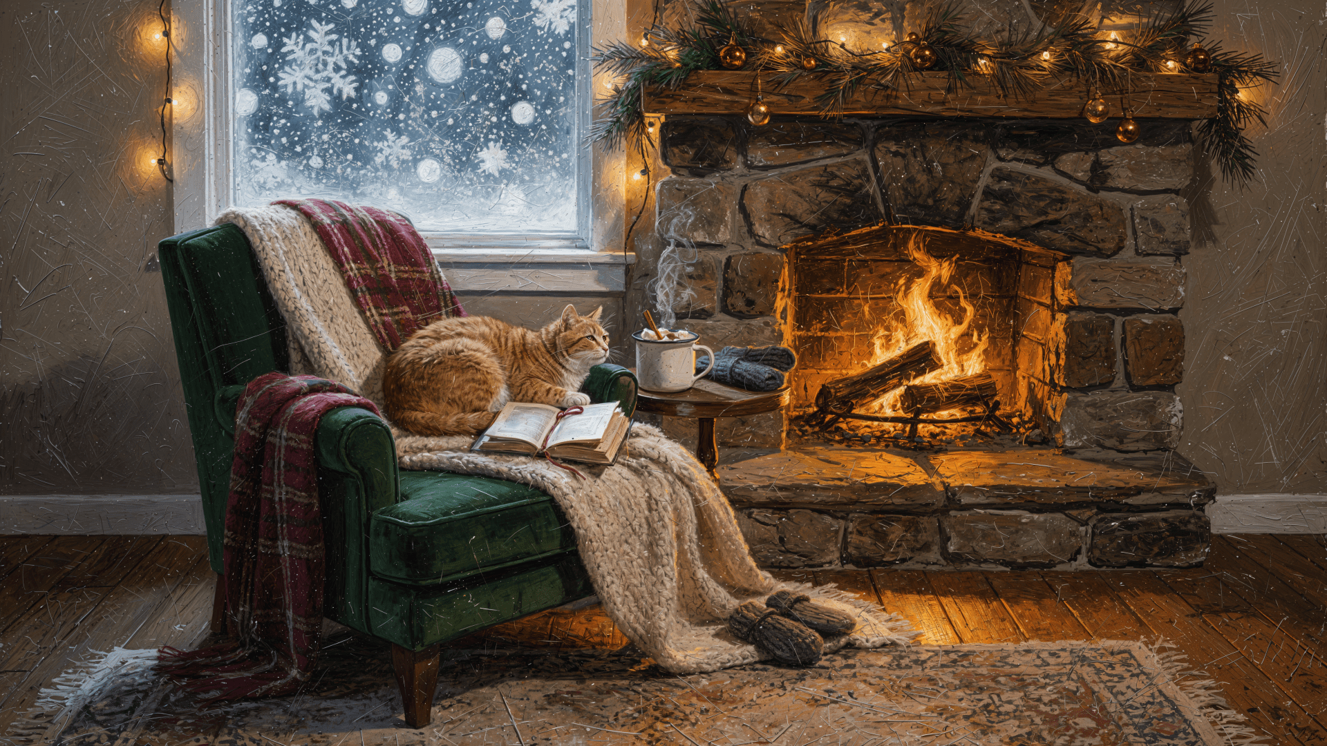 1920x1080 Cozy Winter Hearth