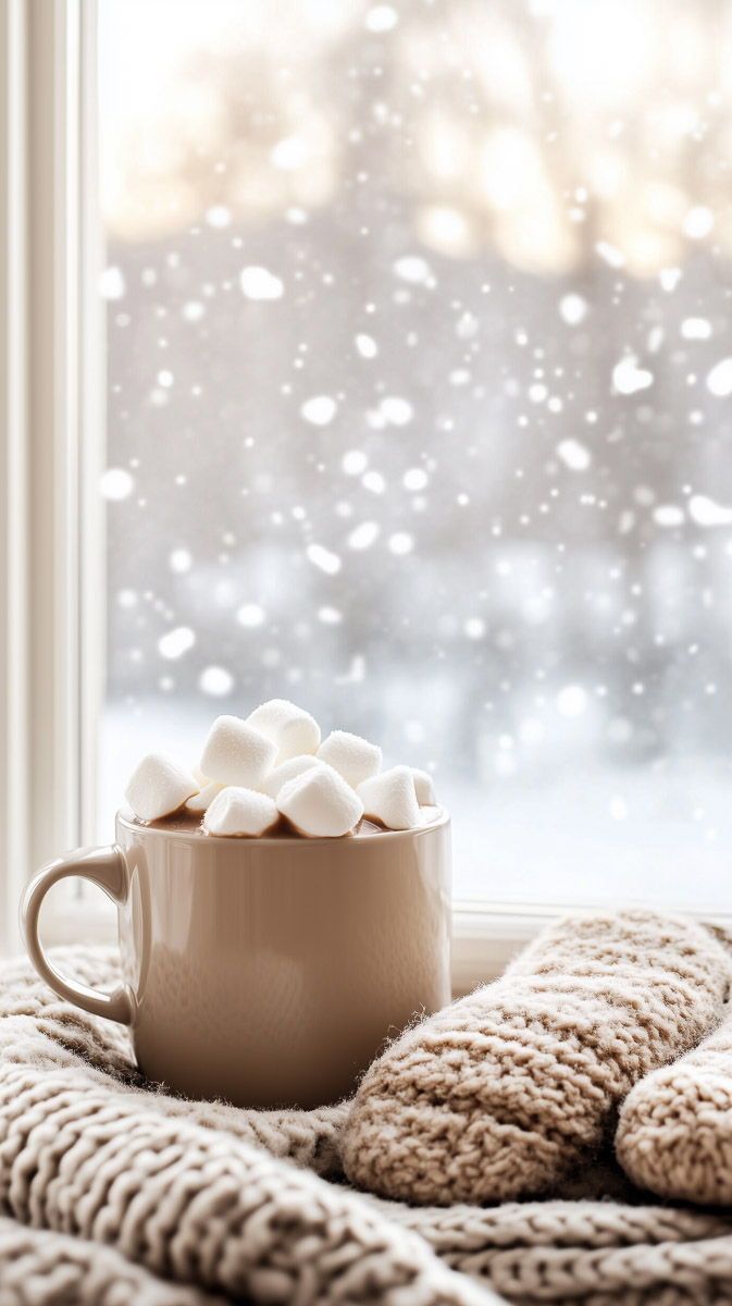 673x1200 Winter Wallpaper Aesthetic: Perfect for a Cozy Look