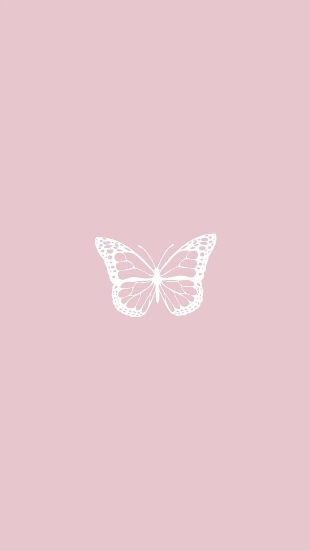 1080x1920 Download Aesthetic Baby Pink Butterfly Wallpaper