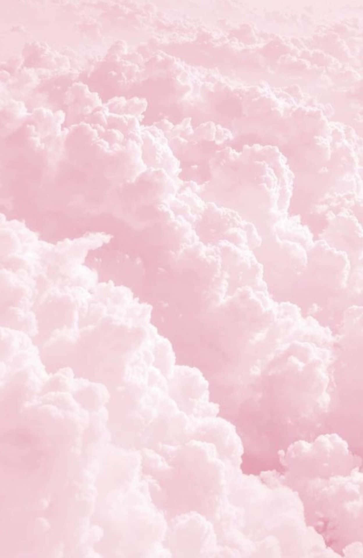 1248x1920 Download pink clouds in the sky with a pink background Wallpaper