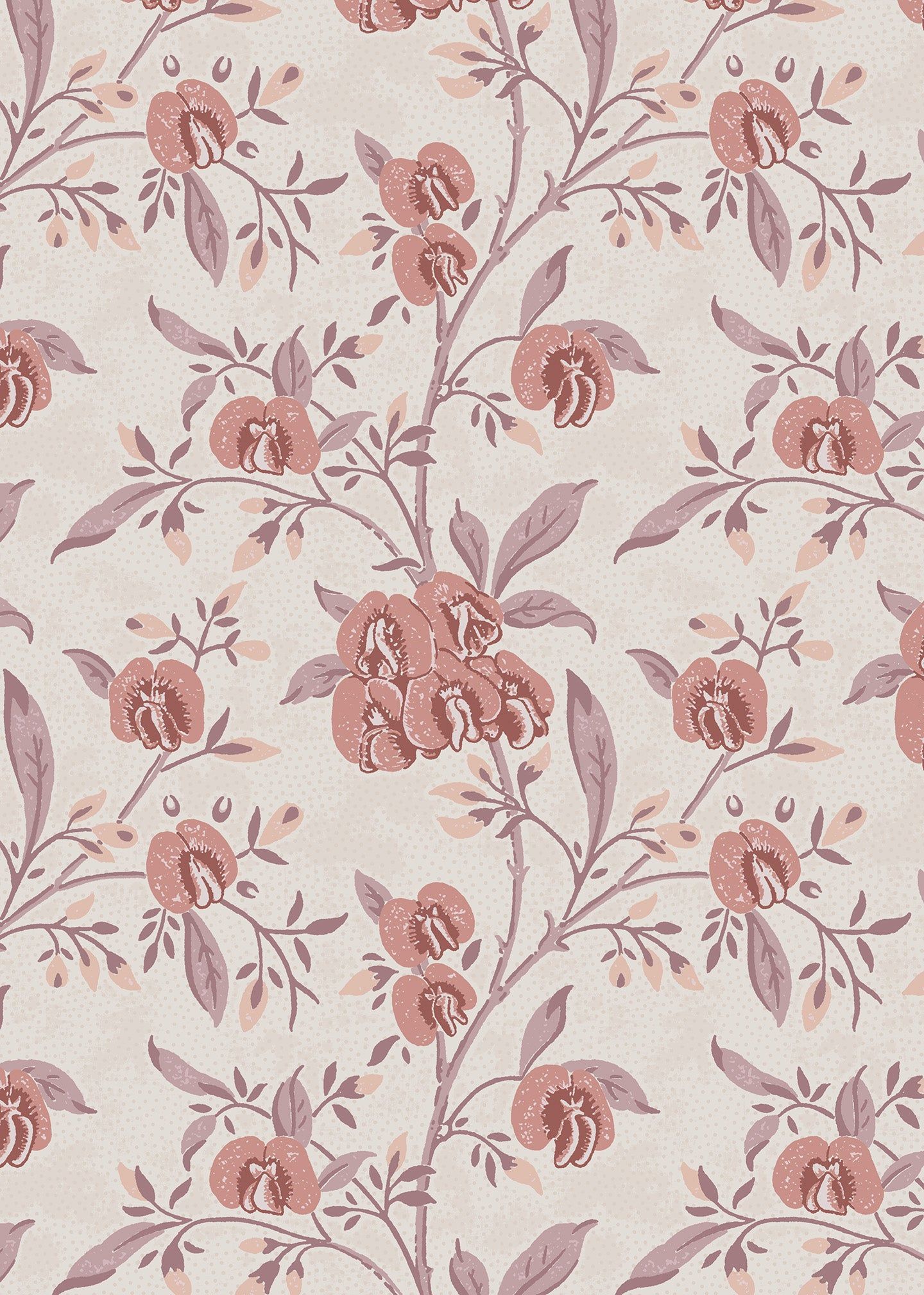 1440x2016 Pea Flower Baby Pink Wallpaper Swatch