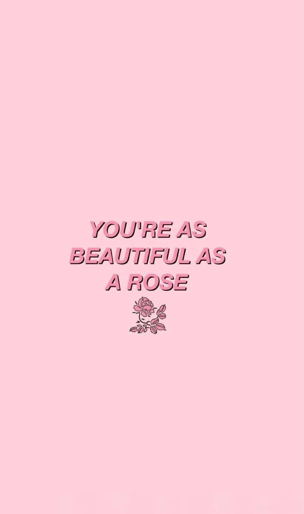 1014x1715 Download Aesthetic Baby Pink Quotation Wallpaper