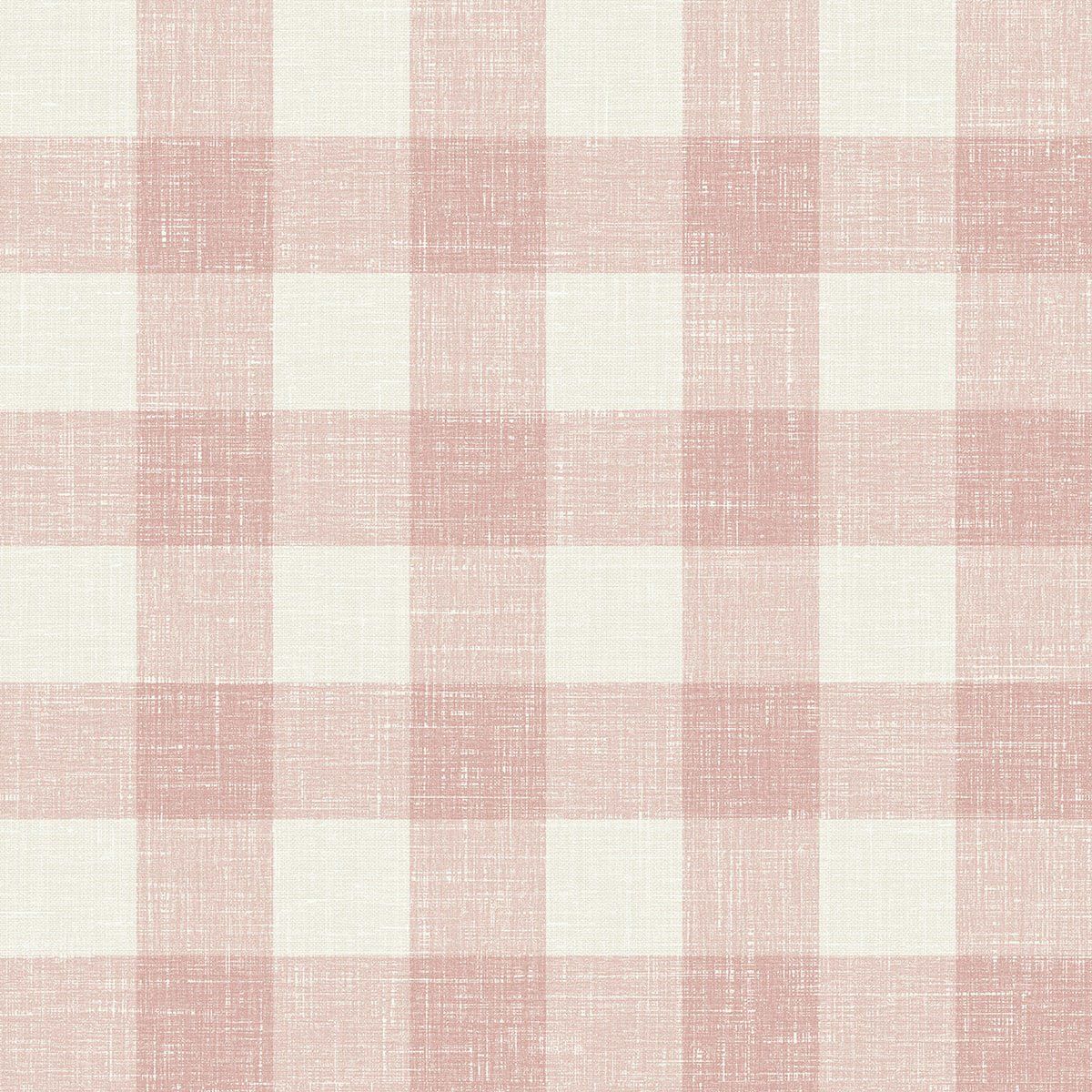 1200x1200 Galerie Pink Bebe Gingham Wallpaper