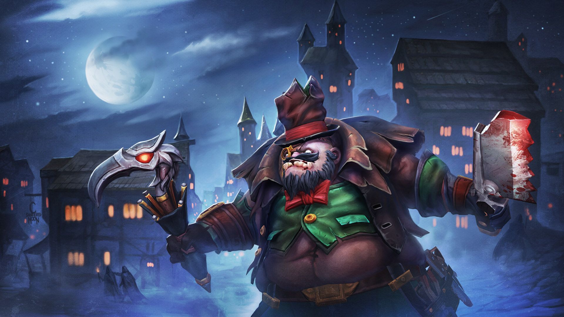 1920x1080 DotA 2 HD Wallpaper: Embrace the Night with This Epic Characterx1080
