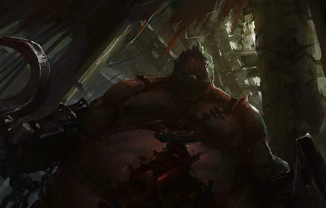 1332x850 Free art, hook, dota pudge, Butcher wallpaper for desktop and phone