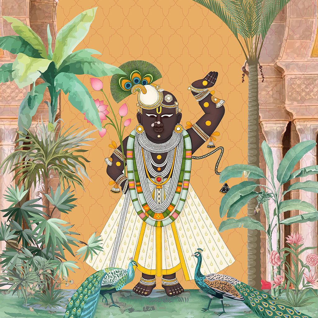 1024x1024 Shreenathji Divine Palace Wallpaper