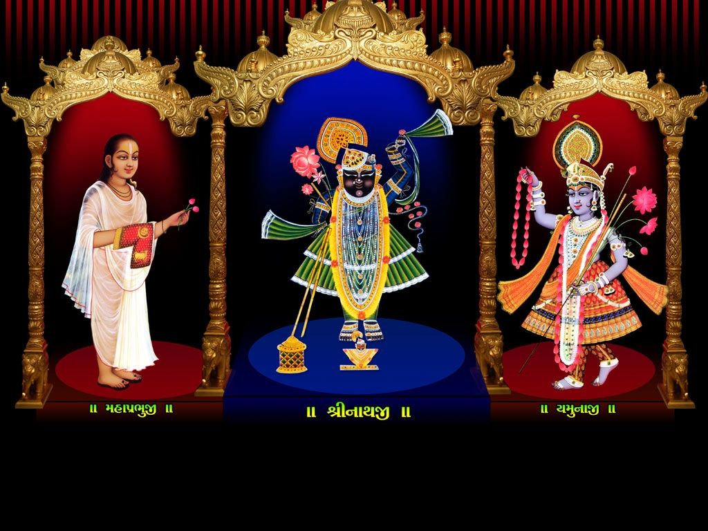 1024x768 Bhagwan Ji Help me: Lord Shrinathji HD Wallpaper