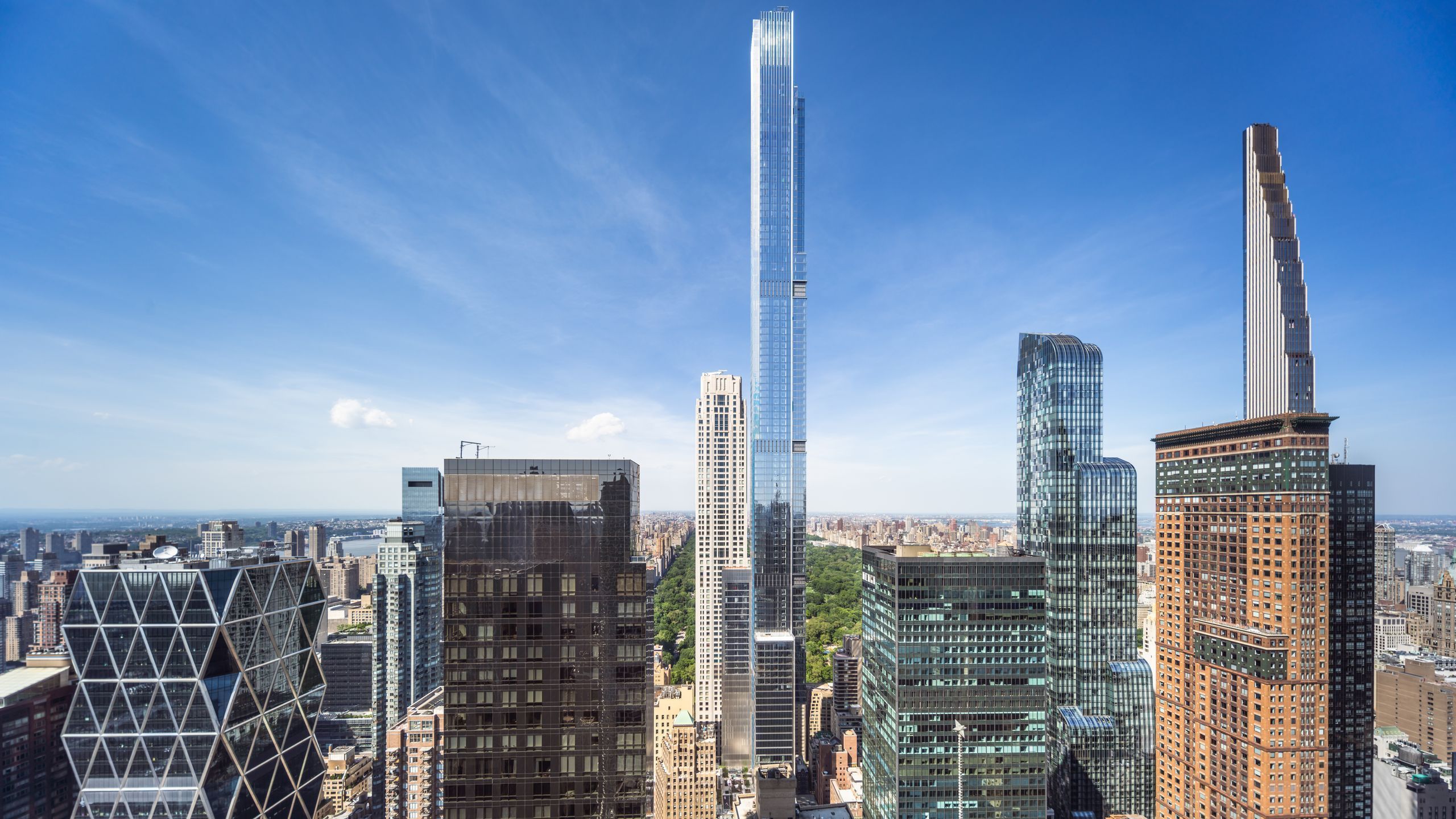 2560x1440 Central Park Tower: A Penthouse in the World's Tallest Residential Building Just Listed for $175 Million