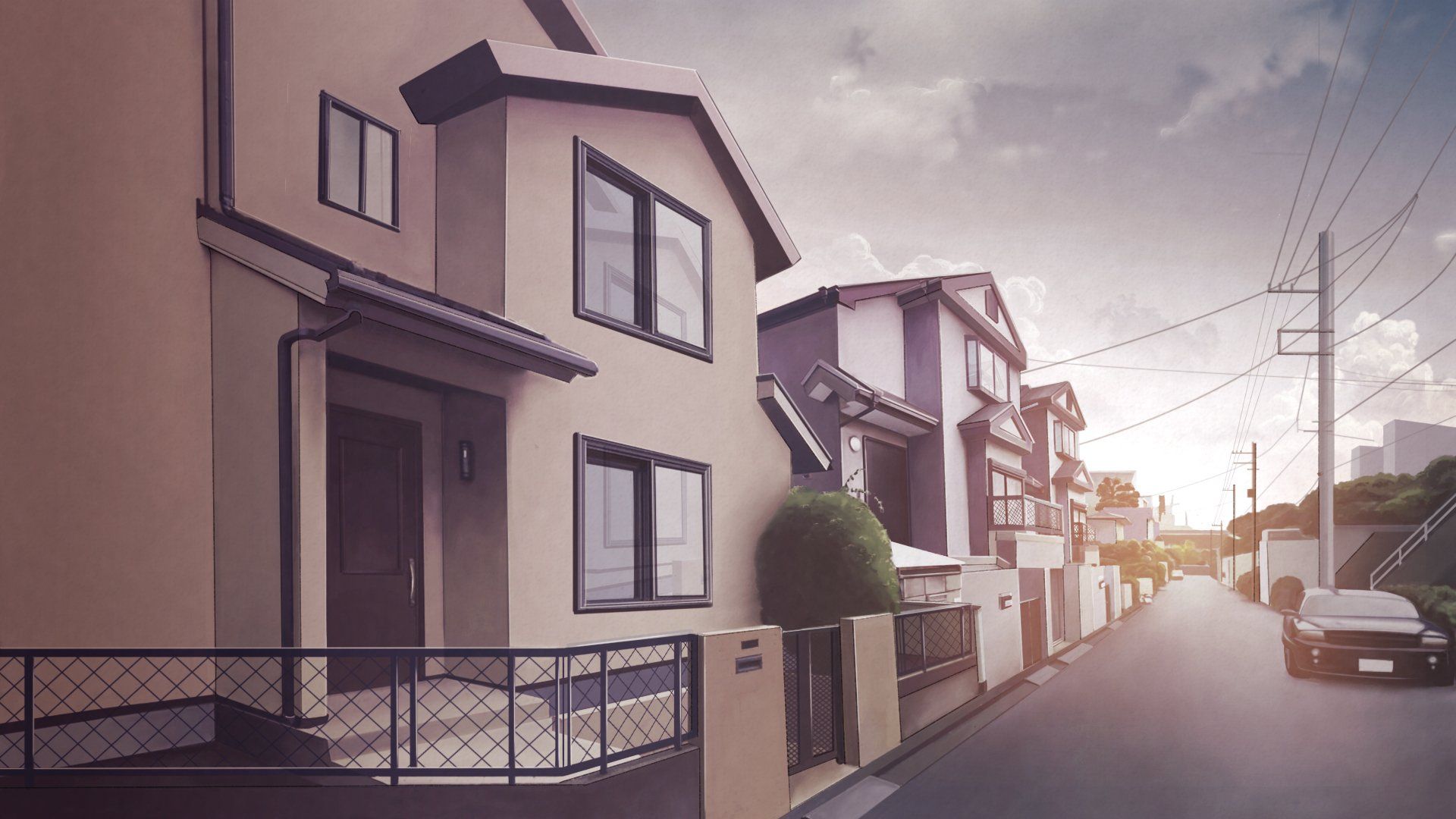 1920x1080 Download House Anime Building HD Wallpaperx1080