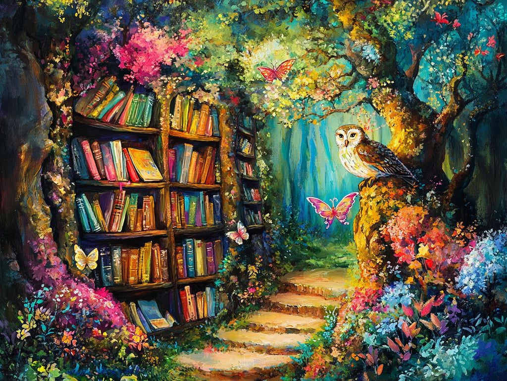 1024x771 Enchanted Forest Library