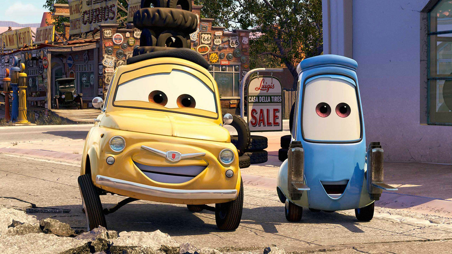 1920x1080 Download Movie Cars (Pixar) Luigi (Cars) Guido (Cars) HD Wallpaperx1080