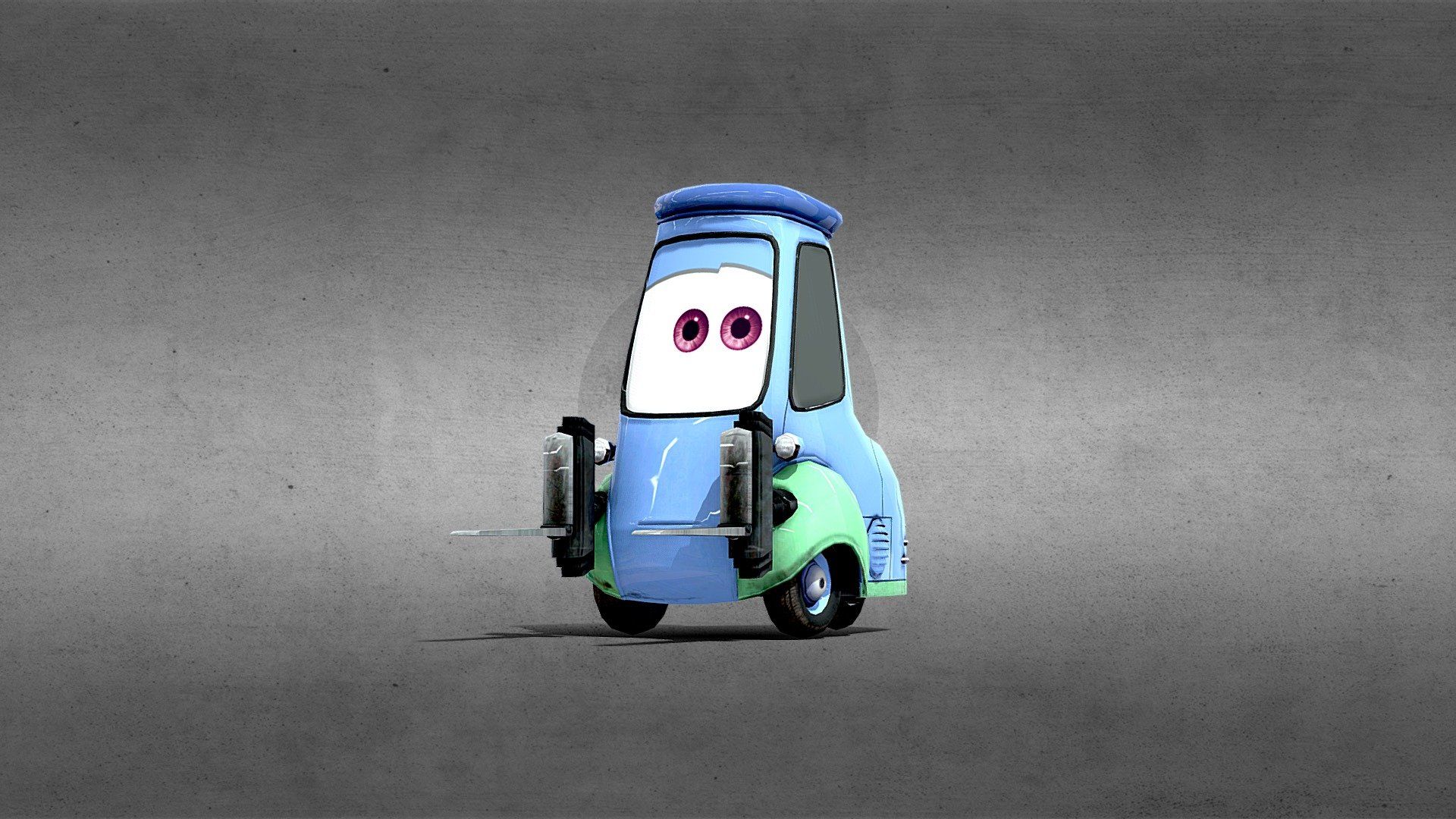 1920x1080 Guido Free 3D model by DinseyPixarCarsModels [1025b88]