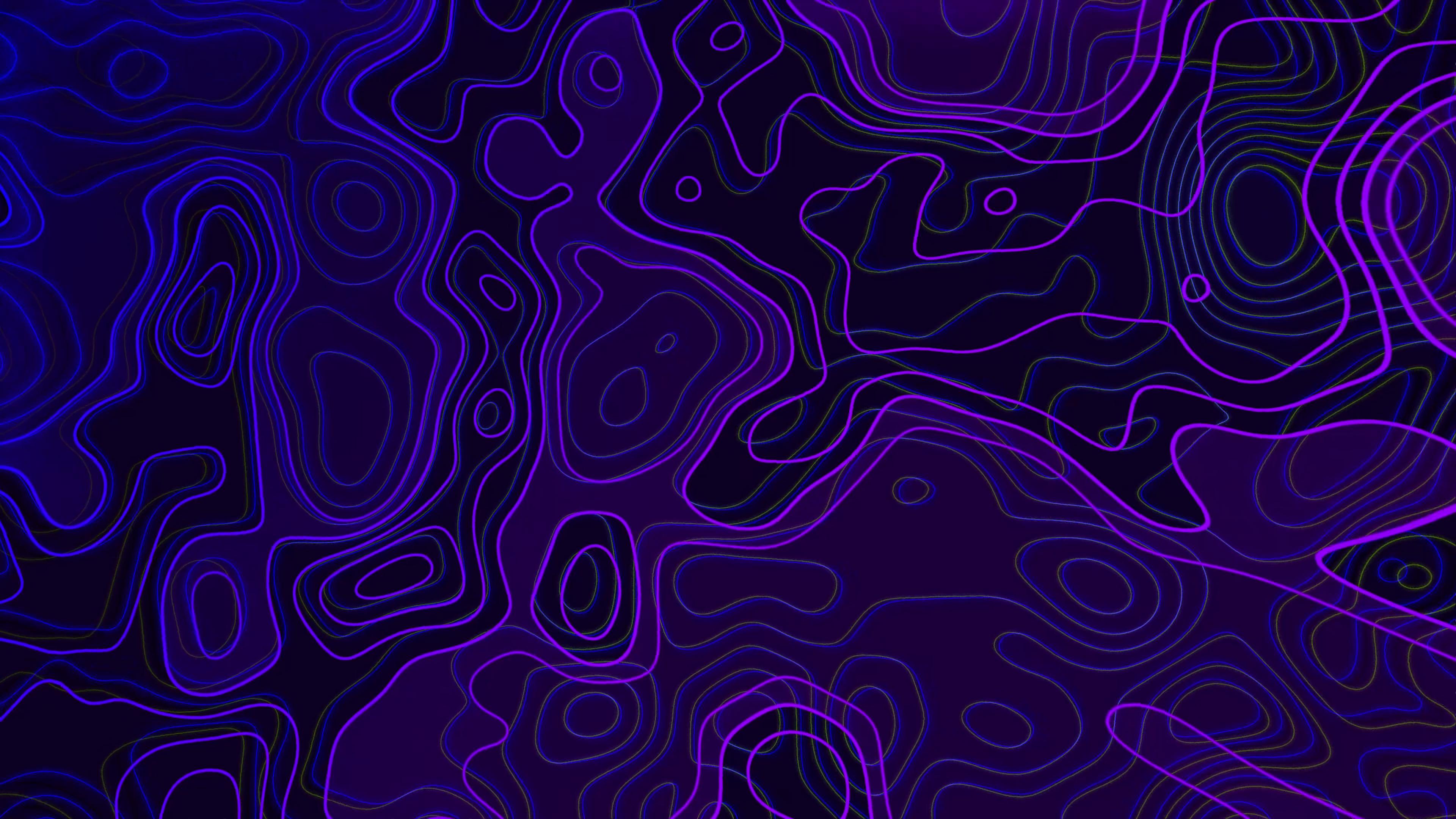 3840x2160 Abstract Purple Topo Live Wallpaper
