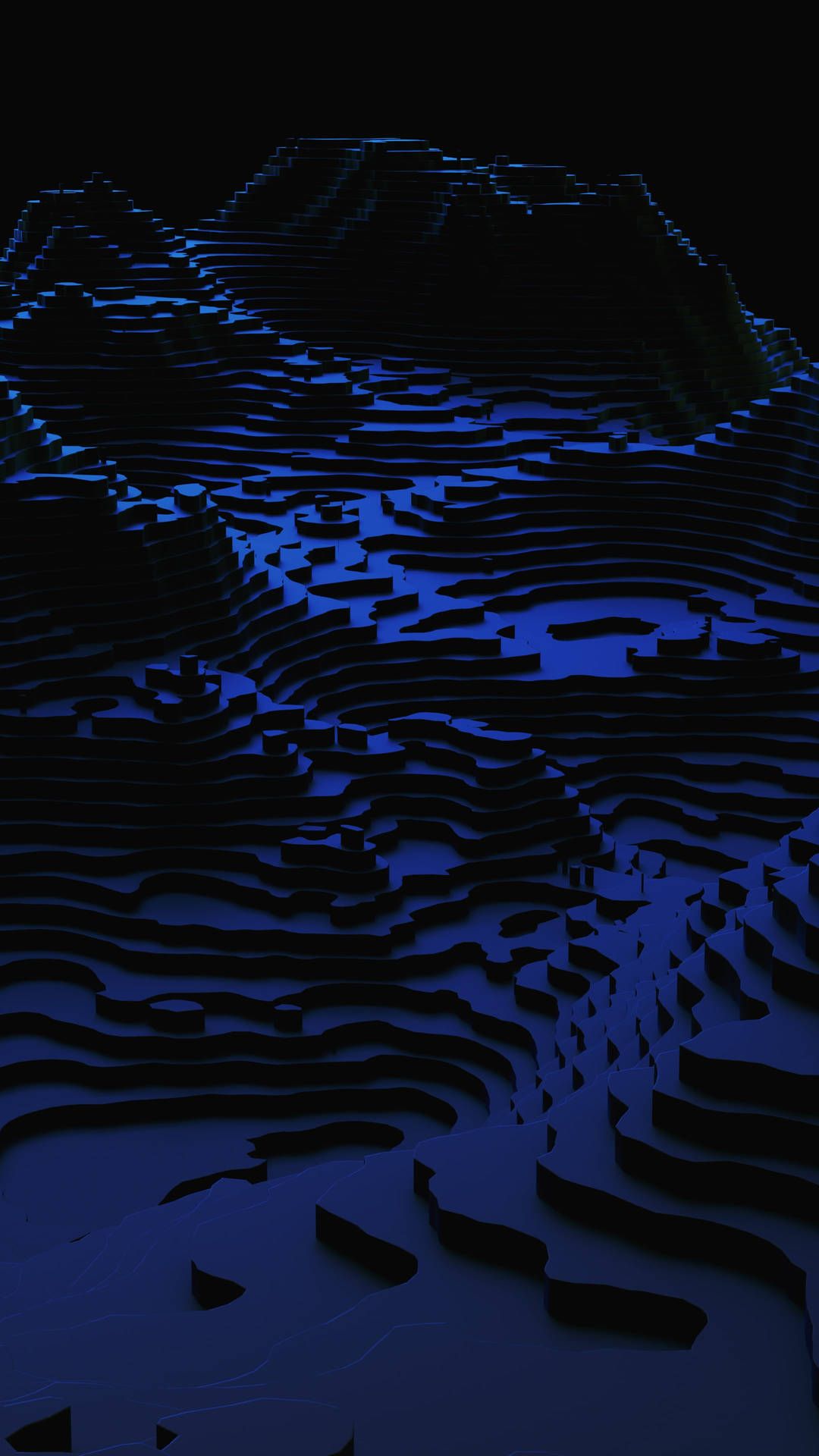 1080x1920 Blue Topo Wallpaper