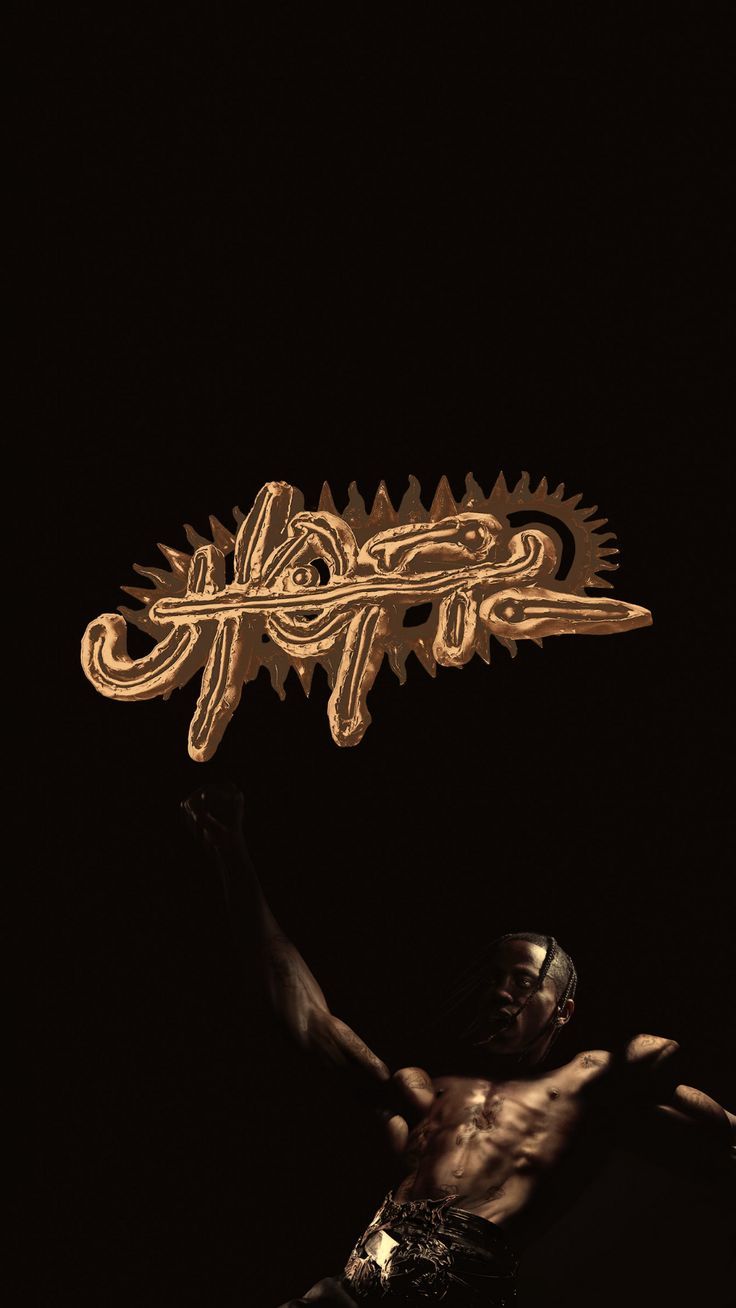 736x1308 Wallpaper of Travis Scott Utopia Album Cover